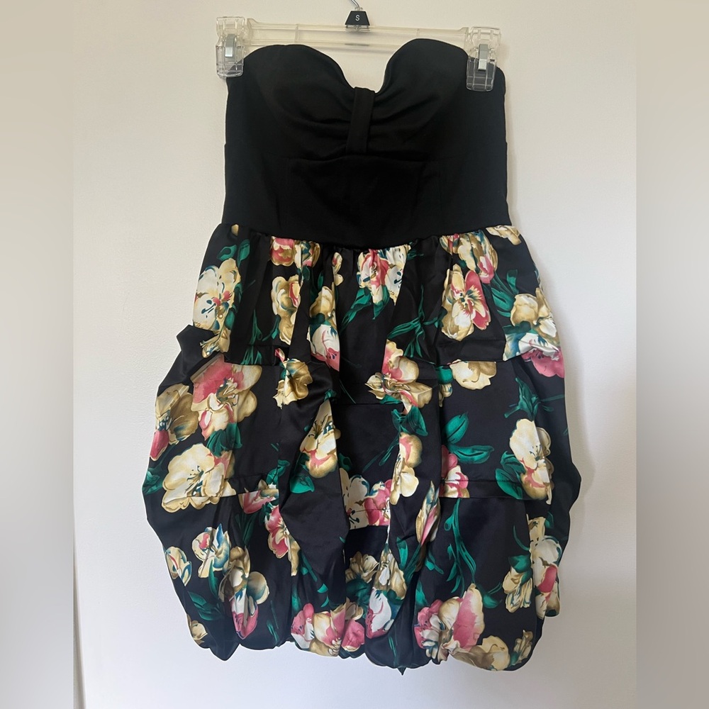 Forever 21 Black Floral Mini Dress